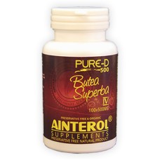 AINTEROL Butea Superba IV 500PURE - 500mgs  (100 Caps)